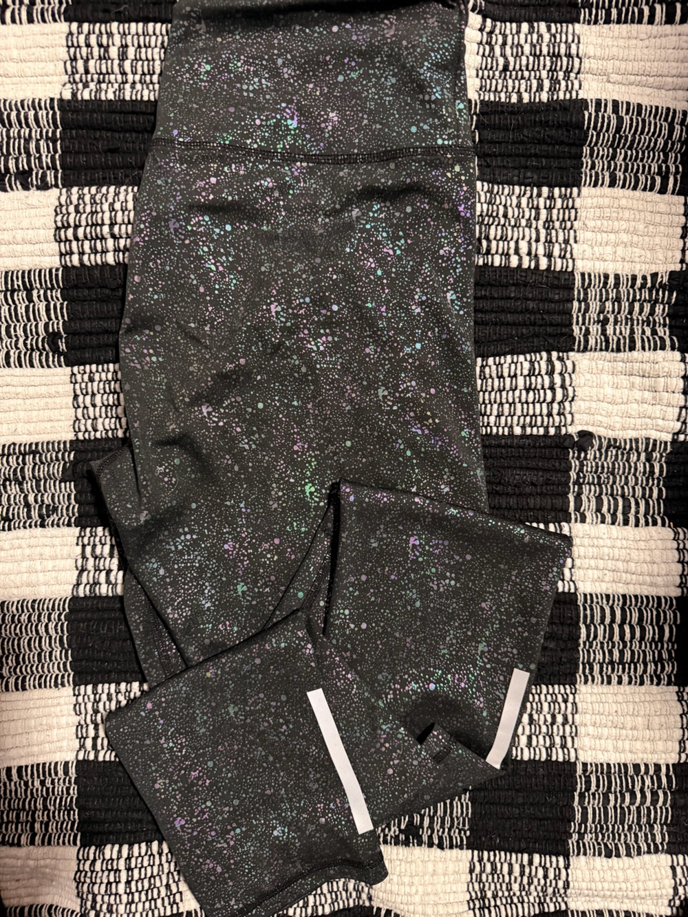 Women’s Black Speckled Performance Leggings